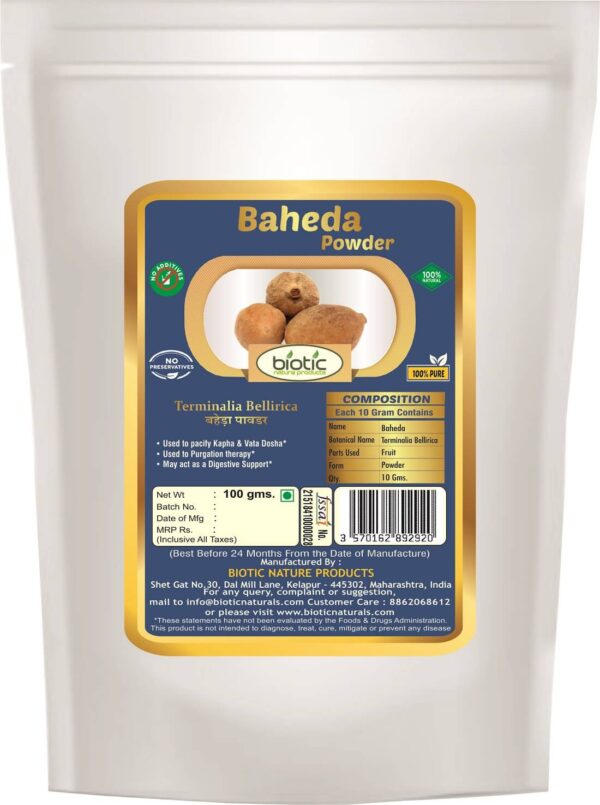 Baheda Powder - Herbal Powder for cold cough asthma and Ayurvedic powder for jaundice piles