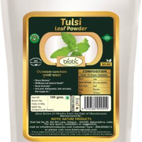 Tulsi Leaf powder - Herbal powder for depression anxiety mental stress and for brain disorder memory booster and for cough cold bronchitis